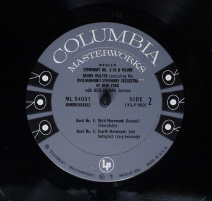 Columbia Masterworks ML 4031 - Gustav Mahler, Bruno Walter, Phil - Image 4