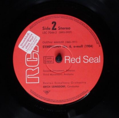 RCA Victor Red Seal LSC-7044/1-2 - Gustav Mahler, Boston Symphon - Image 6