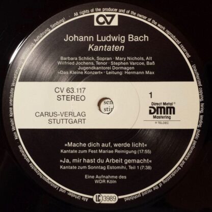 Carus-Verlag 63.117 - Johann Ludwig Bach, Jugendkantorei Dormage - Image 3