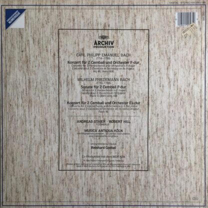 Archiv Produktion 419 256-1 - Carl Philipp Emanuel Bach, Wilhelm - Image 4