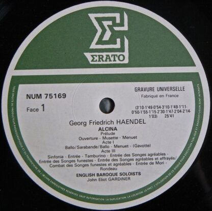 Erato NUM 75169 - Georg Friedrich Händel, The English Baroque So - Image 4