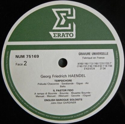 Erato NUM 75169 - Georg Friedrich Händel, The English Baroque So - Image 5