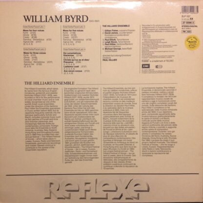 His Master's Voice Digital 27 0096 1 - William Byrd, The Hilliar - Image 2