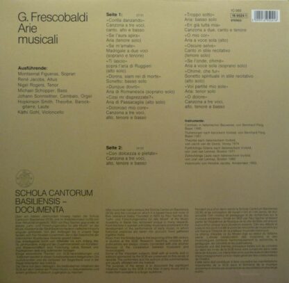 Deutsche Harmonia Mundi 1C 065 16 9524 1 - Girolamo Frescobaldi, - Image 4