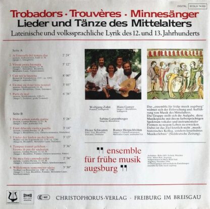 Christophorus SCGLX 74 033 - Ensemble für frühe Musik Augsburg - - Image 2