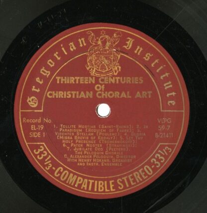 Gregorian Institute Of America EL-100 - The Peloquin Chorale, C. - Image 6