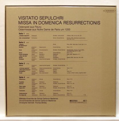 Deutsche Harmonia Mundi 1C 165-99 925/26 T - Schola Cantorum Bas - Image 2