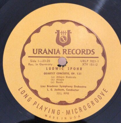 Urania Records (3) URLP 7021 - Louis Spohr, Bruckner Orchestra L - Image 4