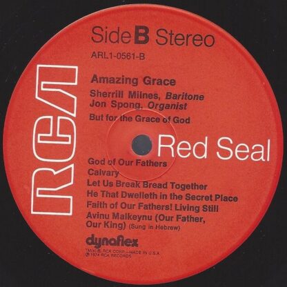 RCA Red Seal ARL1-0561 - Sherrill Milnes - Amazing Grace - Image 4
