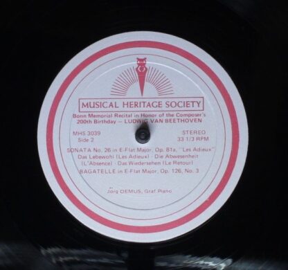 Musical Heritage Society 3038/39 - Ludwig van Beethoven, Jörg De - Image 8