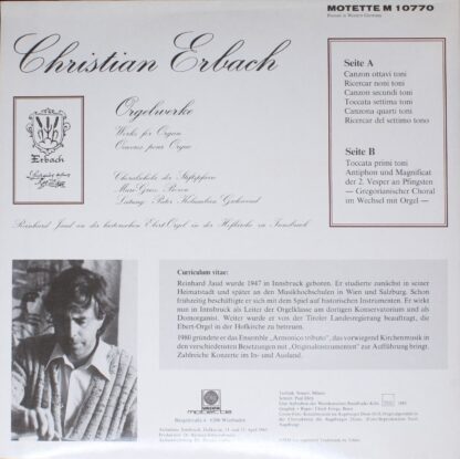 Motette Ursina M 10770 - Christian Erbach, Reinhard Jaud - Orgel - Image 2