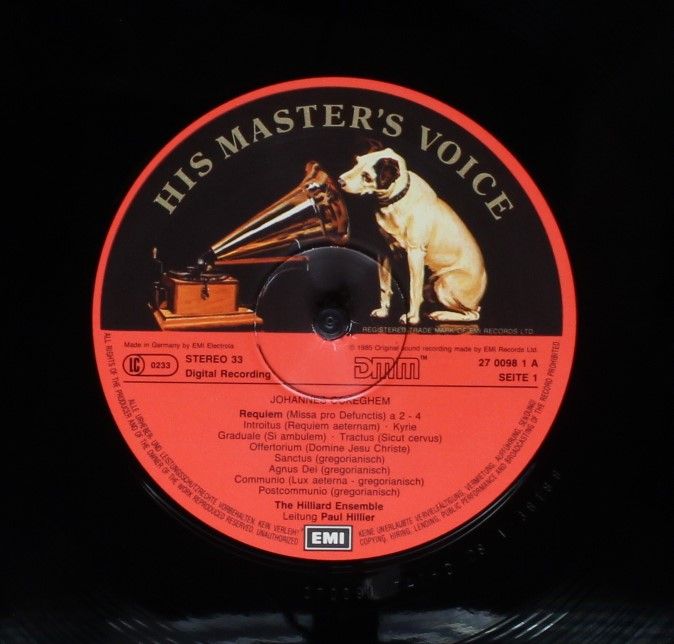 His Master's Voice 27 0098 1 - Johannes Ockeghem, The Hilliard E - Image 5