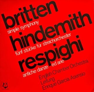 Christophorus SCGLX 73 799 - Benjamin Britten, Paul Hindemith, O
