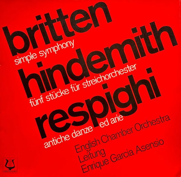 Christophorus SCGLX 73 799 - Benjamin Britten, Paul Hindemith, O