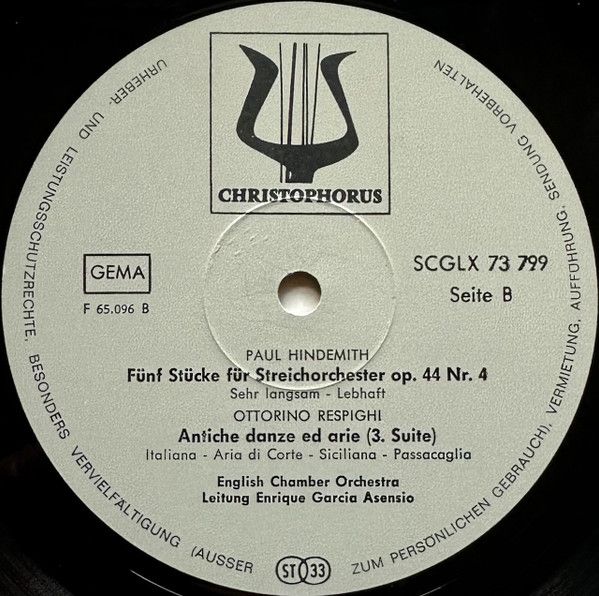 Christophorus SCGLX 73 799 - Benjamin Britten, Paul Hindemith, O - Image 4