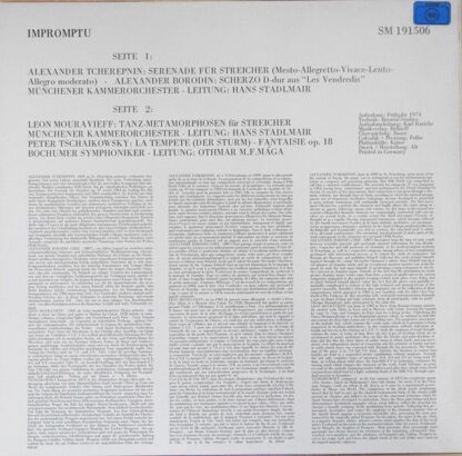Impromptu SM 191506 - Alexander Tcherepnin, Alexander Borodin, L - Image 2