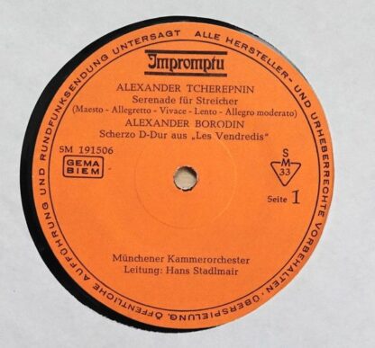 Impromptu SM 191506 - Alexander Tcherepnin, Alexander Borodin, L - Image 3