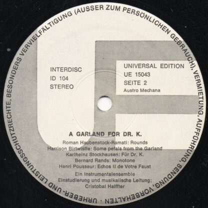 Universal Edition UE 15043 - Various - A Garland For Dr. K. - Image 6