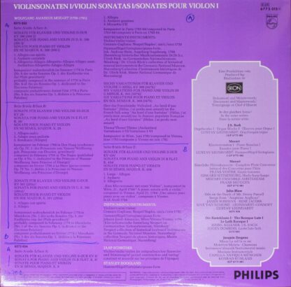 Philips 6775 015 - Wolfgang Amadeus Mozart, Jaap Schröder, Stanl - Image 2