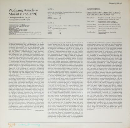 BASF DC 228 347 - Wolfgang Amadeus Mozart, Collegium Aureum - Ob - Image 2