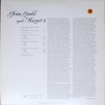 CBS 73 479 - Glenn Gould - Glenn Gould spielt Mozart 3 - Image 2