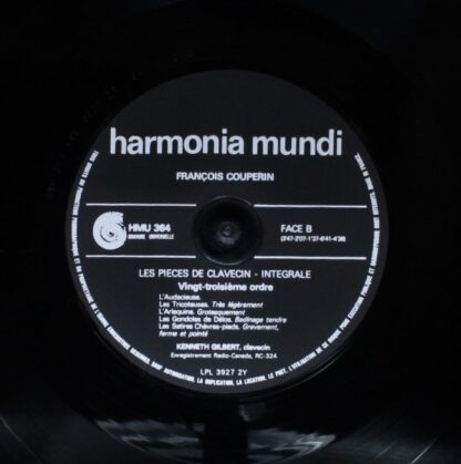 Harmonia Mundi HMU 4-363/4/5/6 - François Couperin, Kenneth Gilb - Image 8
