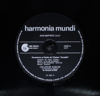 Deutsche Harmonia Mundi HM 20322 - Jean-Baptiste Lully, Henry Pu - Image 5