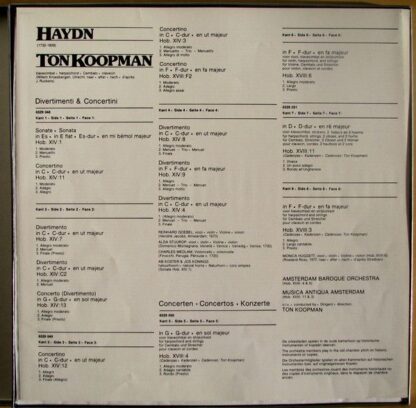 Philips 6529 048/51 - Joseph Haydn, Ton Koopman - Concerti, Conc - Image 2