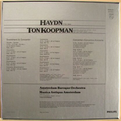 Philips 6529 048/51 - Joseph Haydn, Ton Koopman - Concerti, Conc - Image 3
