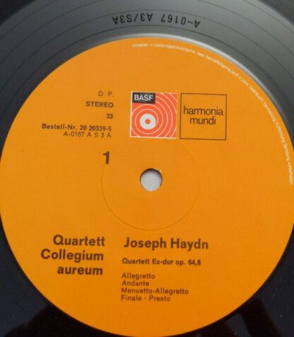BASF 20 20339-5 - Joseph Haydn, Quartett Collegium Aureum - Stre - Image 5
