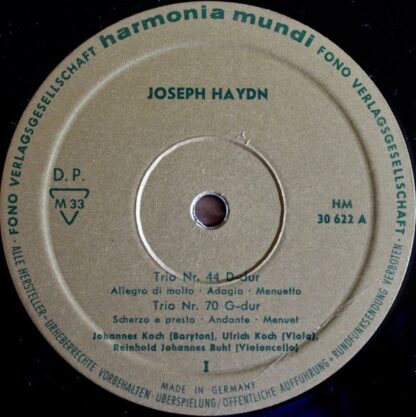 Harmonia Mundi HM 30 622 - Joseph Haydn - 4 Baryton-Trios - Image 3