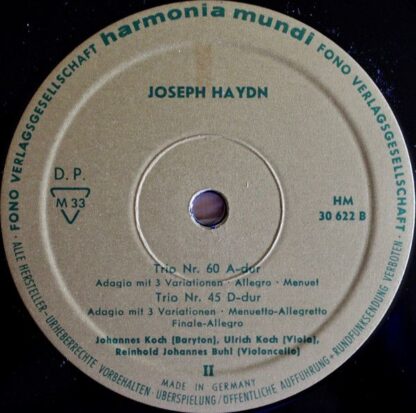 Harmonia Mundi HM 30 622 - Joseph Haydn - 4 Baryton-Trios - Image 4