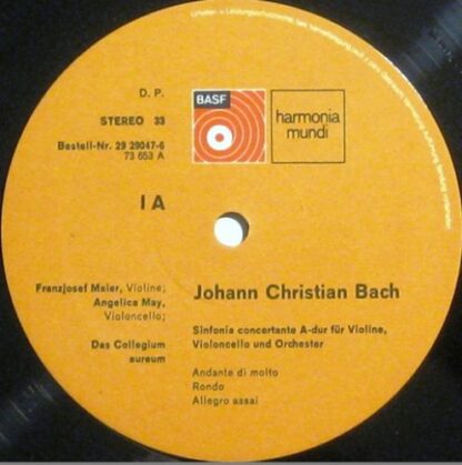BASF/Harmonia Mundi 29 29047-6 - Carl Philipp Emanuel Bach, Joha - Image 4