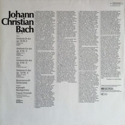 His Master's Voice 1C 065-06 661 Q - Johann Christian Bach, Bour - Image 2
