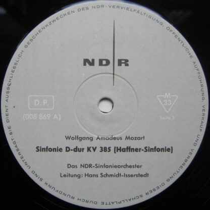 Norddeutscher Rundfunk 008 869 - Wolfgang Amadeus Mozart, Johann - Image 3