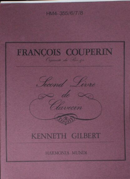 Harmonia Mundi HM4-355/6/7/8 - François Couperin, Kenneth Gilber - Image 3