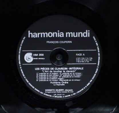 Harmonia Mundi HM4-355/6/7/8 - François Couperin, Kenneth Gilber - Image 7