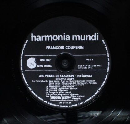 Harmonia Mundi HM4-355/6/7/8 - François Couperin, Kenneth Gilber - Image 10