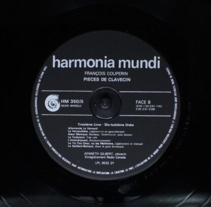 Harmonia Mundi HM 350 - François Couperin, Kenneth Gilbert - Piè - Image 6