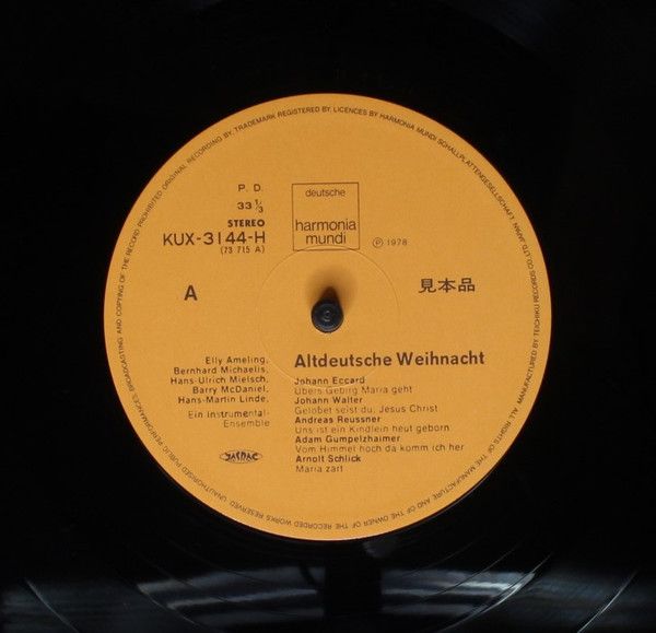 Deutsche Harmonia Mundi KUX-3144-H - Various, Elly Ameling, Bern - Image 5