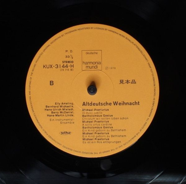 Deutsche Harmonia Mundi KUX-3144-H - Various, Elly Ameling, Bern - Image 6