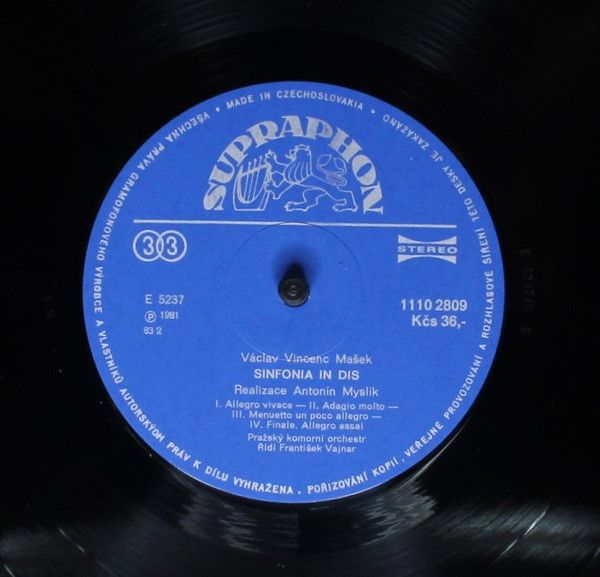 Supraphon 1110 2809 - Václav Vincenc Mašek, František Vincenc Kr - Image 4