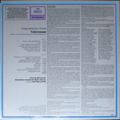 Archiv Produktion 2547 028 - Chor Der Mönche Der Benediktiner-Er - Image 2