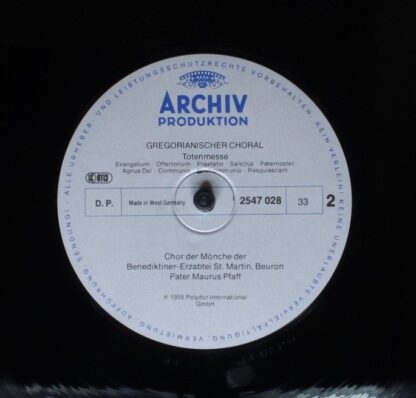 Archiv Produktion 2547 028 - Chor Der Mönche Der Benediktiner-Er - Image 4