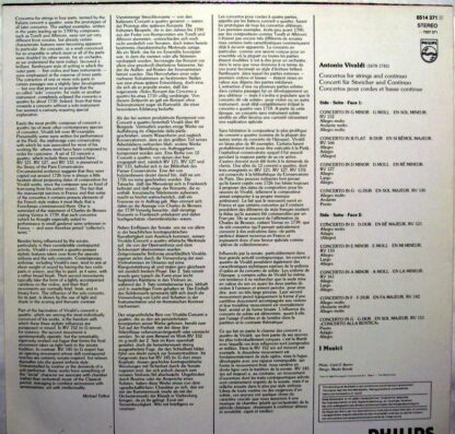 Philips 6514 371 - Antonio Vivaldi, I Musici - 9 Concertos Incl. - Image 2