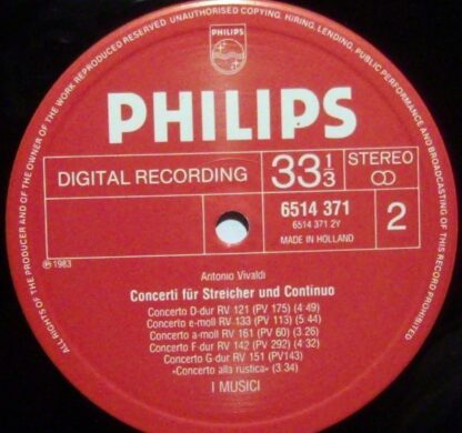 Philips 6514 371 - Antonio Vivaldi, I Musici - 9 Concertos Incl. - Image 3