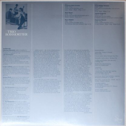 Helmer Records h84 002 - Trio Boismortier - Trio Boismortier - Image 2