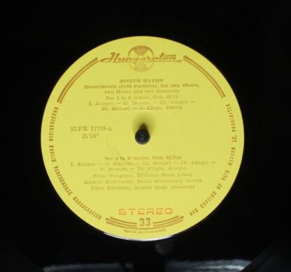 Hungaroton SLPX 11719 - Joseph Haydn - Five Divertimenti - Image 3