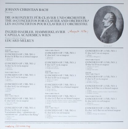 Philips 6542097 - Johann Christian Bach, Ingrid Haebler, Eduard - Image 3
