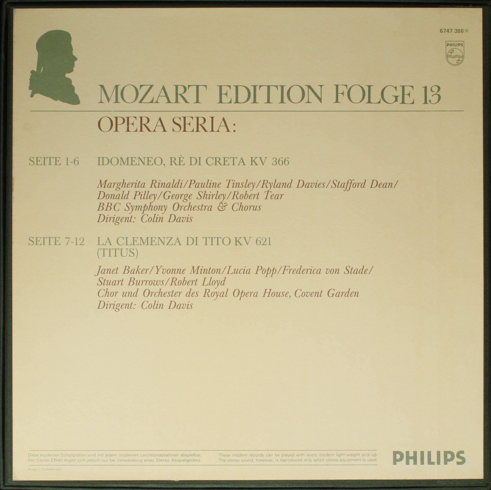 Philips 6747 386 - Wolfgang Amadeus Mozart - Mozart Edition 13 ● - Image 2